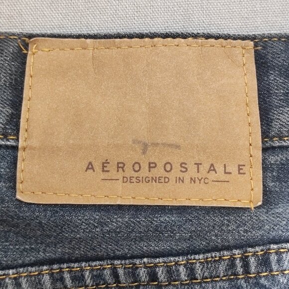 Aeropostale jeans men's size 28/30 bluish grey colour skinny fit straight leg - Picture 5 of 12